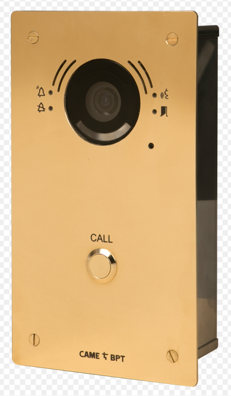 CAME BPT video panel · Brass finish