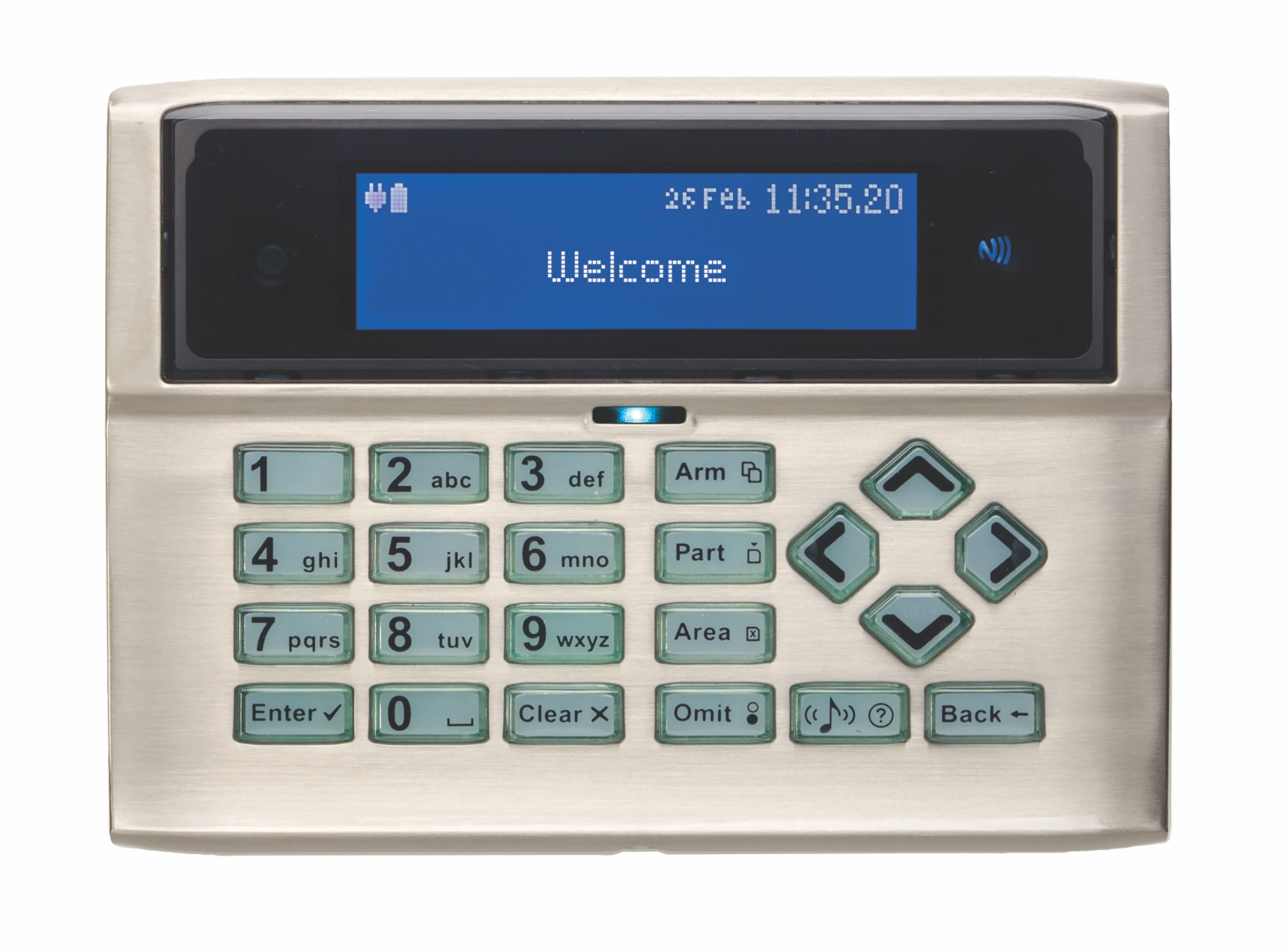 Orisec MK-700 keypad in satin chrome